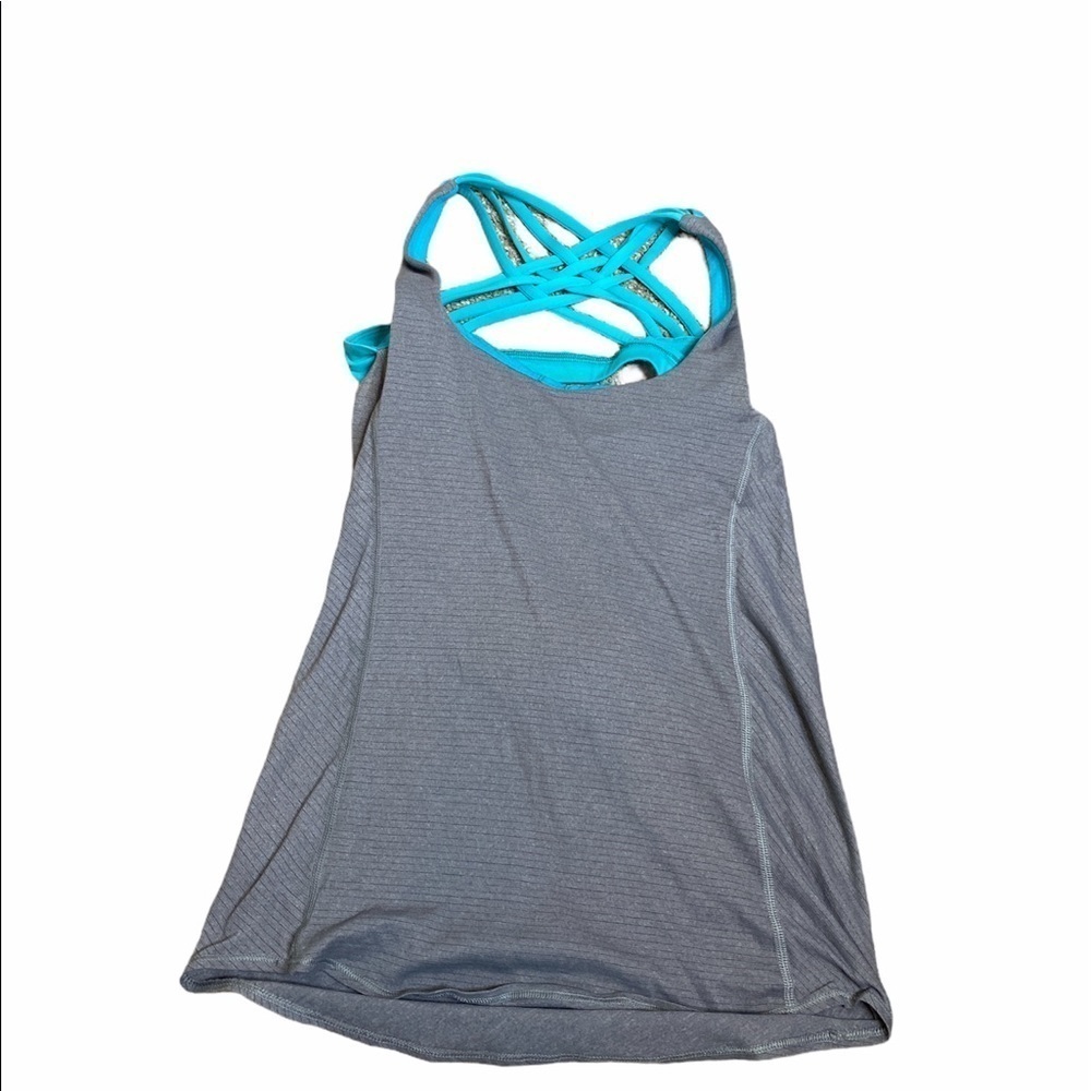 Lululemon Wild Tank Heathered Slate / Bali Breeze